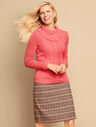 Plaid Wool A-Line Skirt