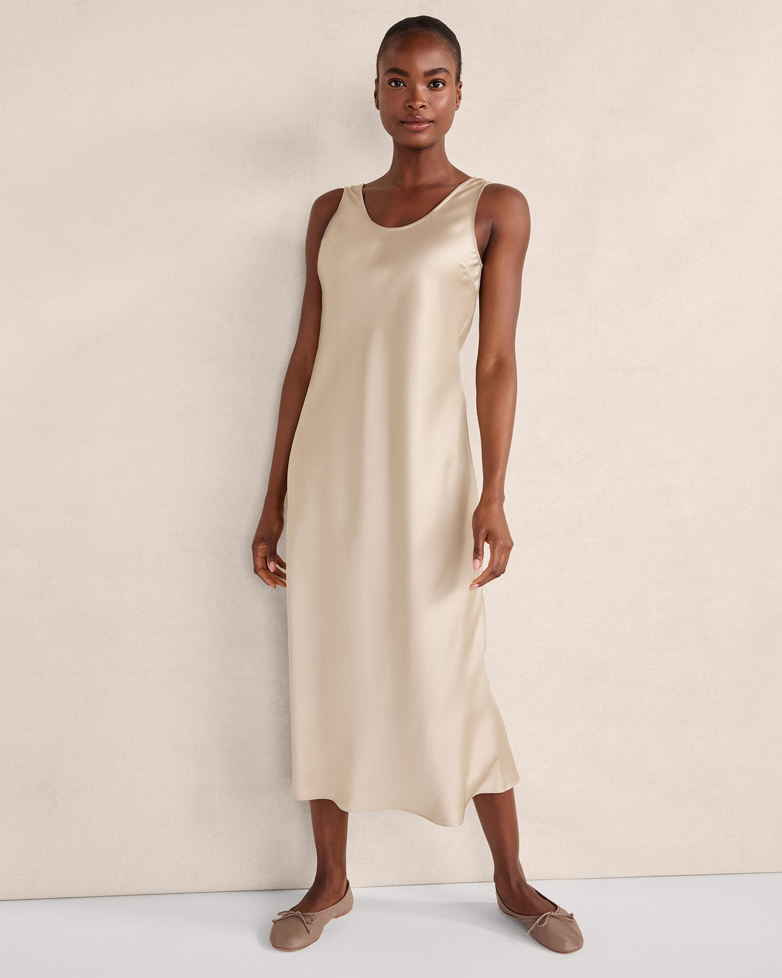 Flowy Bias Cut Midi Dress - image 2