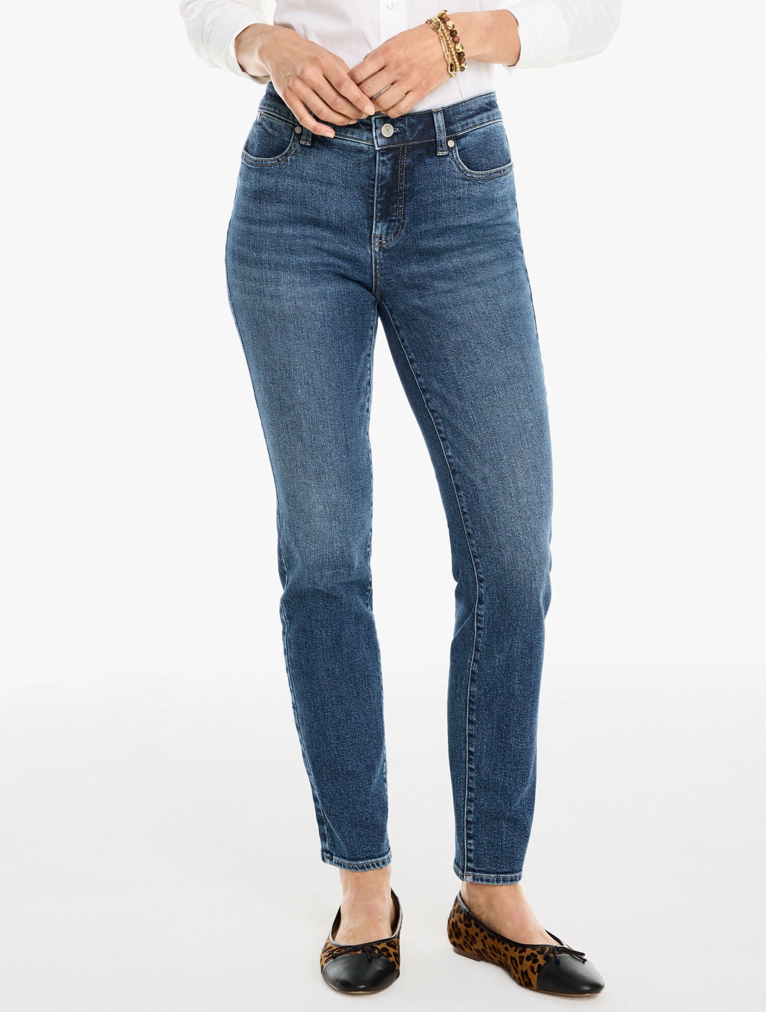 Slim Ankle Jeans - Pomona Wash - Curvy Fit