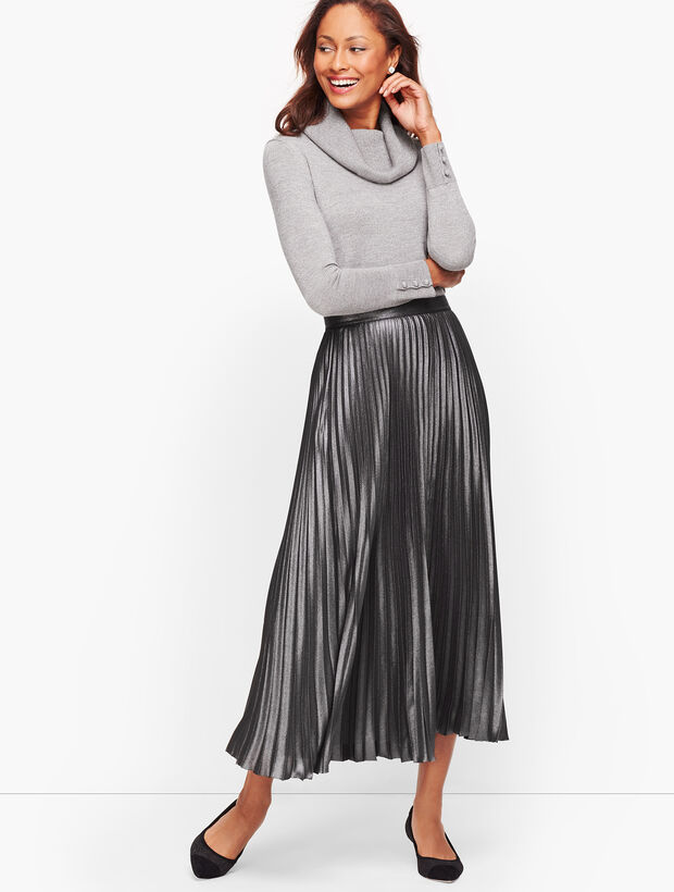 Pleated Skirt - Foil