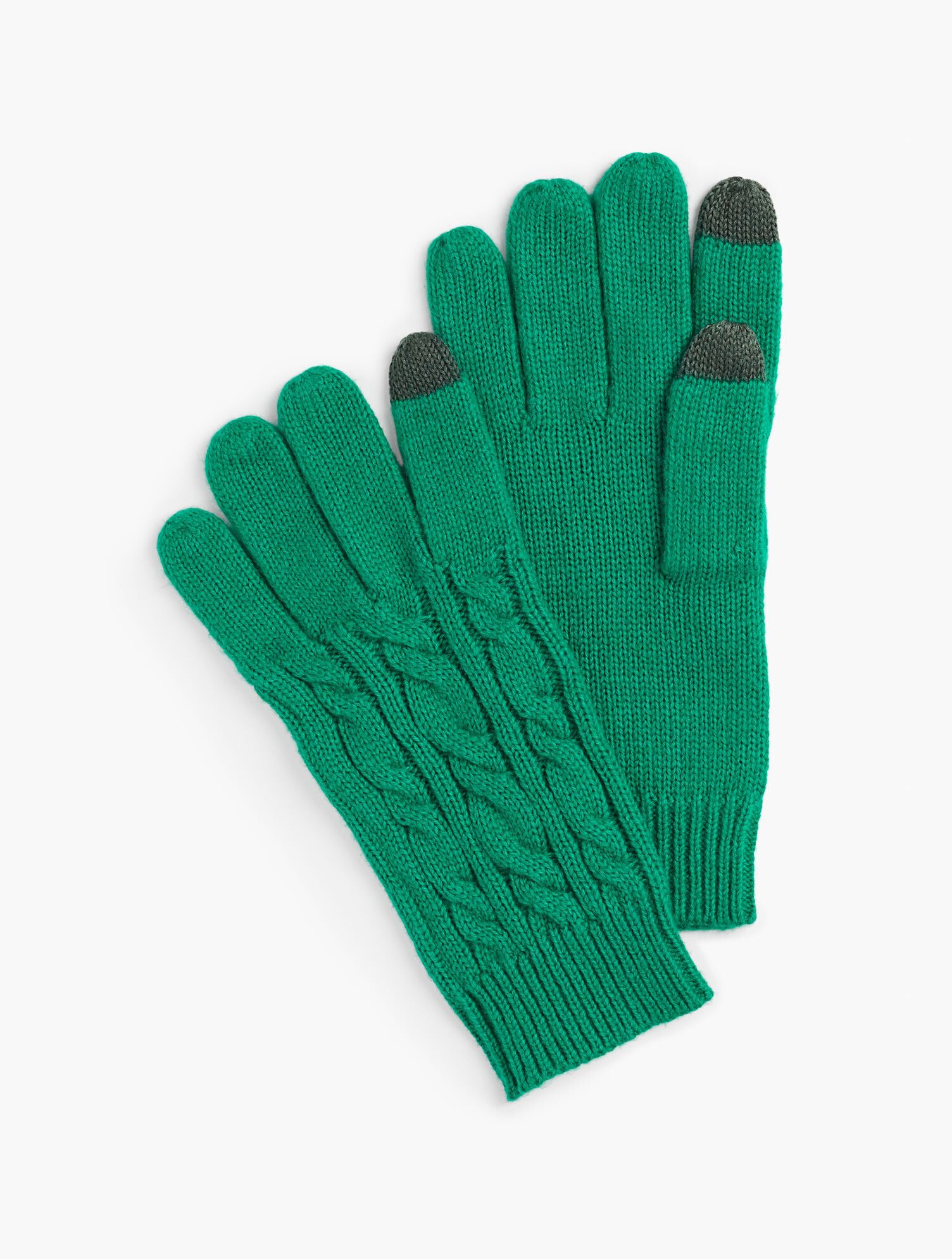 Supersoft Cableknit Touch Gloves - Solid