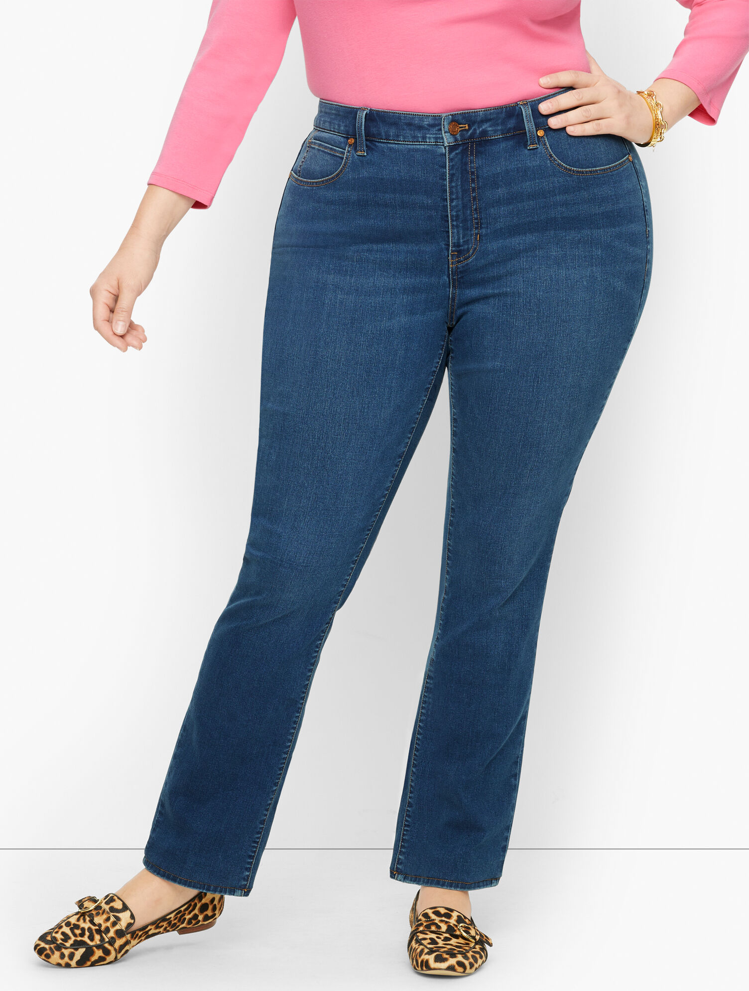 Plus Size Exclusive Straight Leg Jeans - Solstice Wash - Curvy Fit
