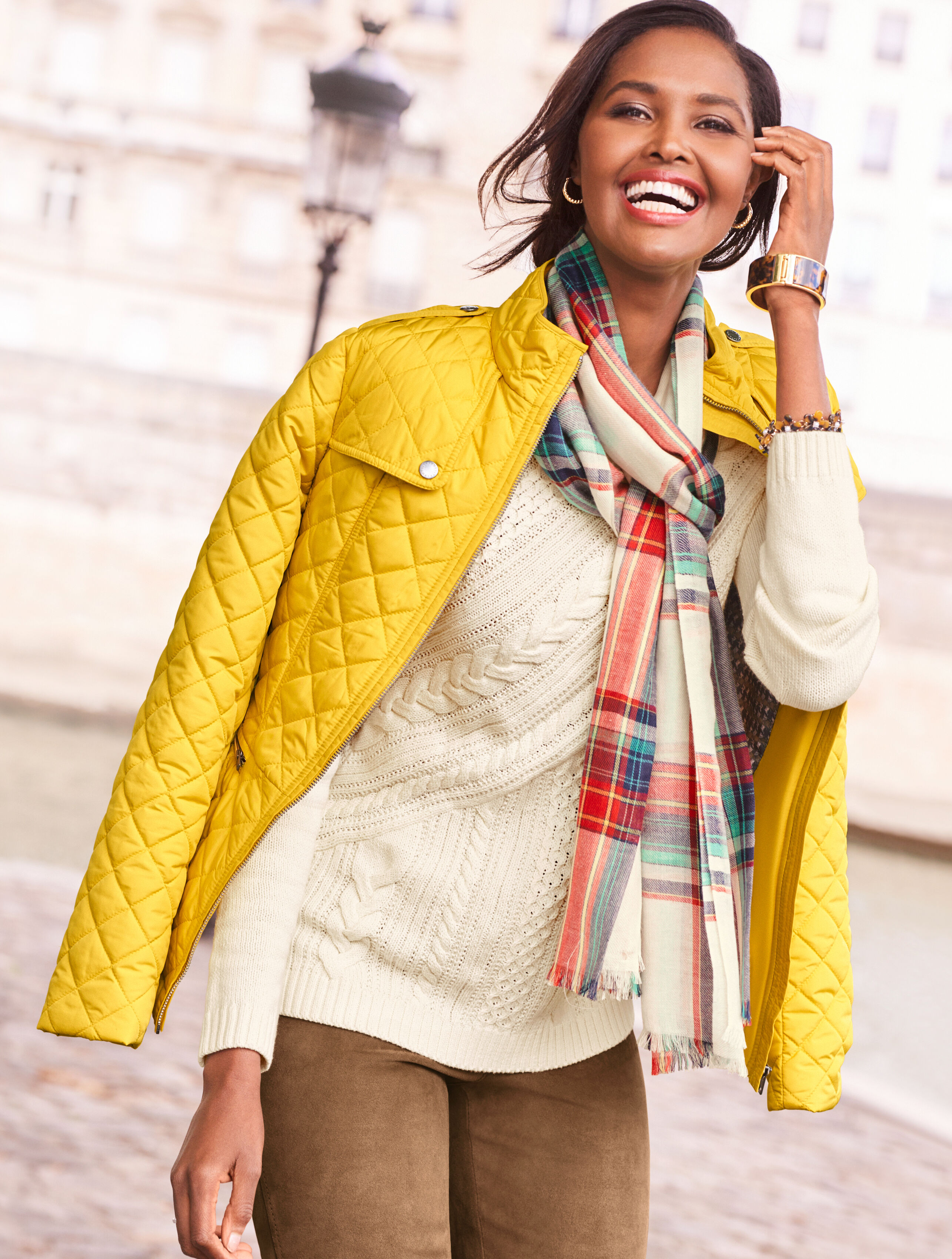 Cable Crossover Sweater | Talbots