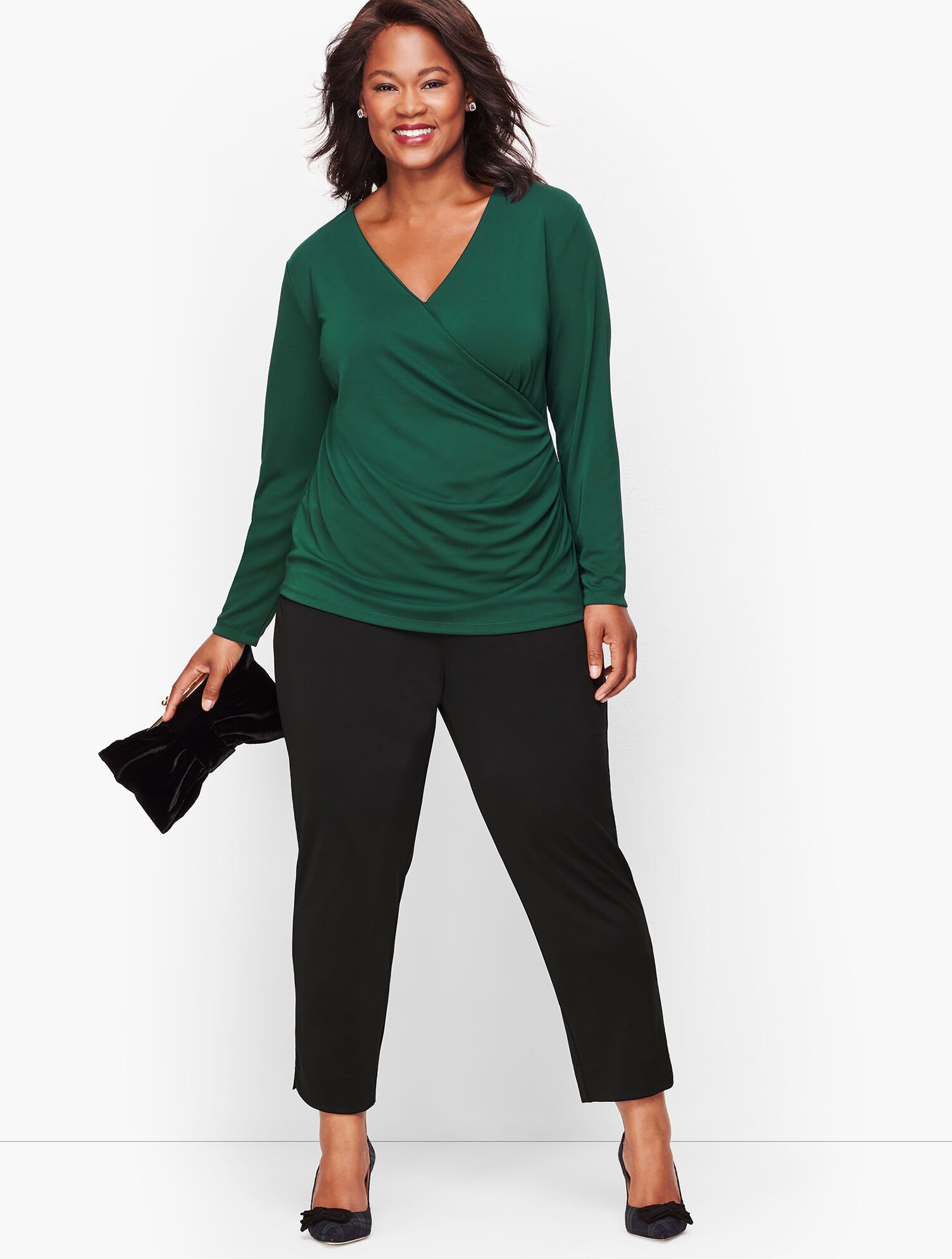 Knit Jersey Wrap Top