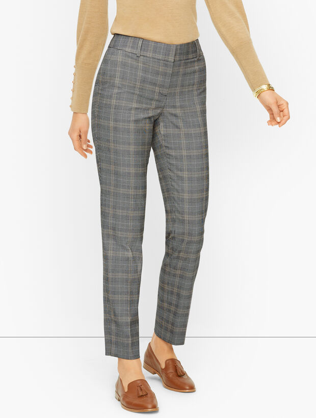 Talbots Hampshire Ankle Pants - Glen Plaid - Curvy Fit