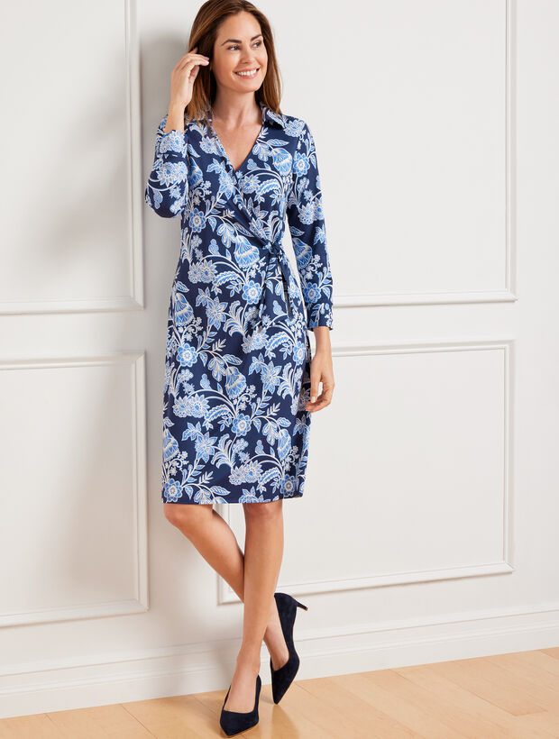 Effortless Jersey Kelley Dress - Outlined Floral