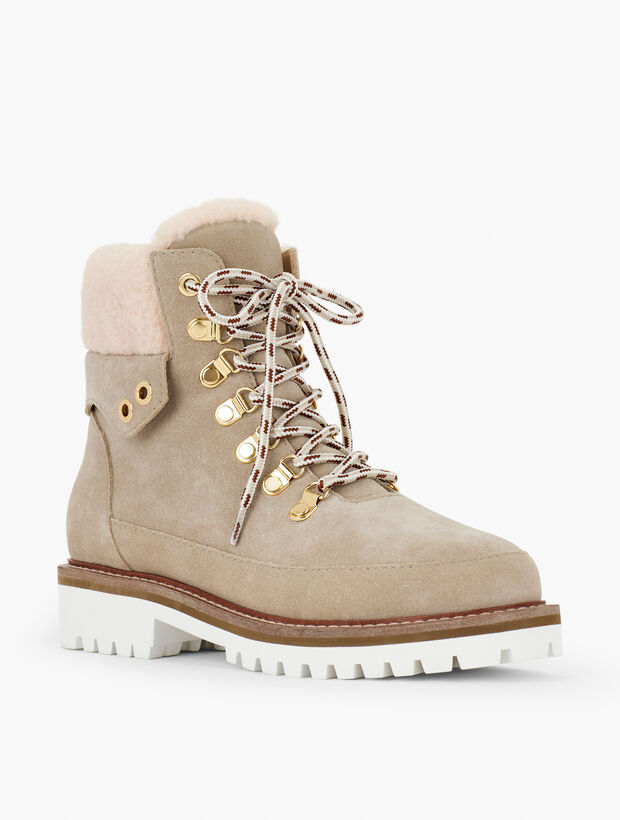 Jilly Hiker Lace Up Suede Boots | Talbots