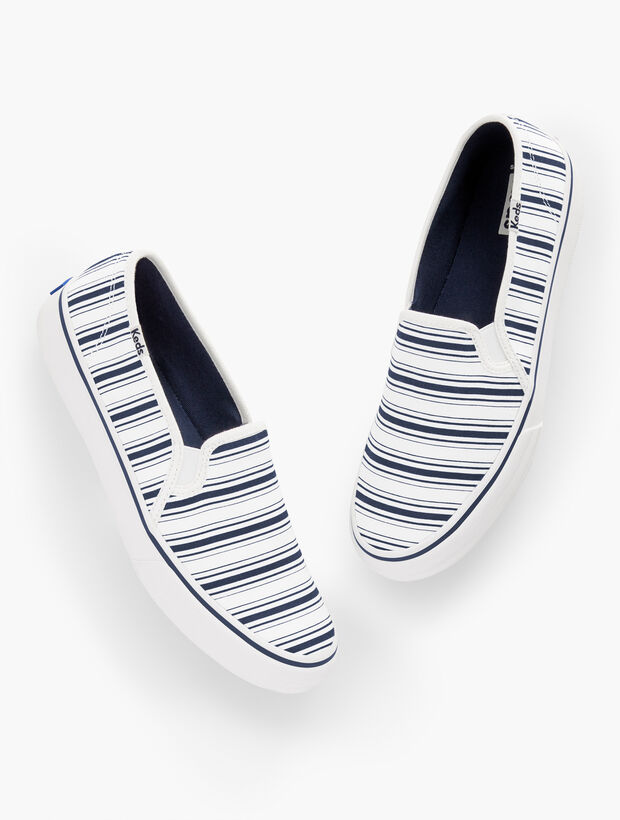 Keds® Double Decker Slip-On Sneakers - Stripe
