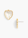 Mother-of-Pearl Palm Leaf Earrings