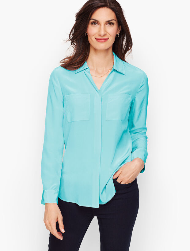 Washable Silk Shirt Talbots