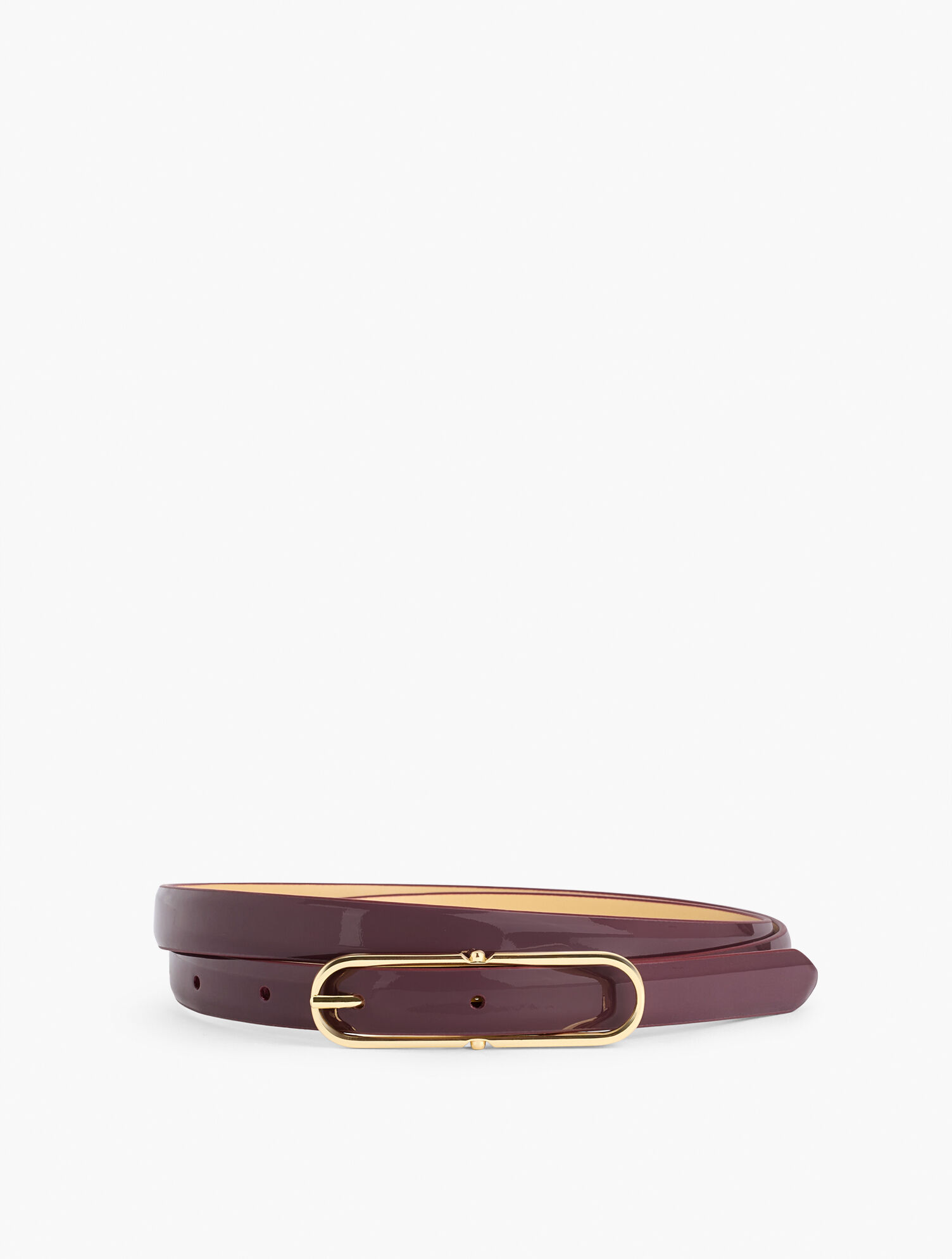 Patent Leather Slim Belt