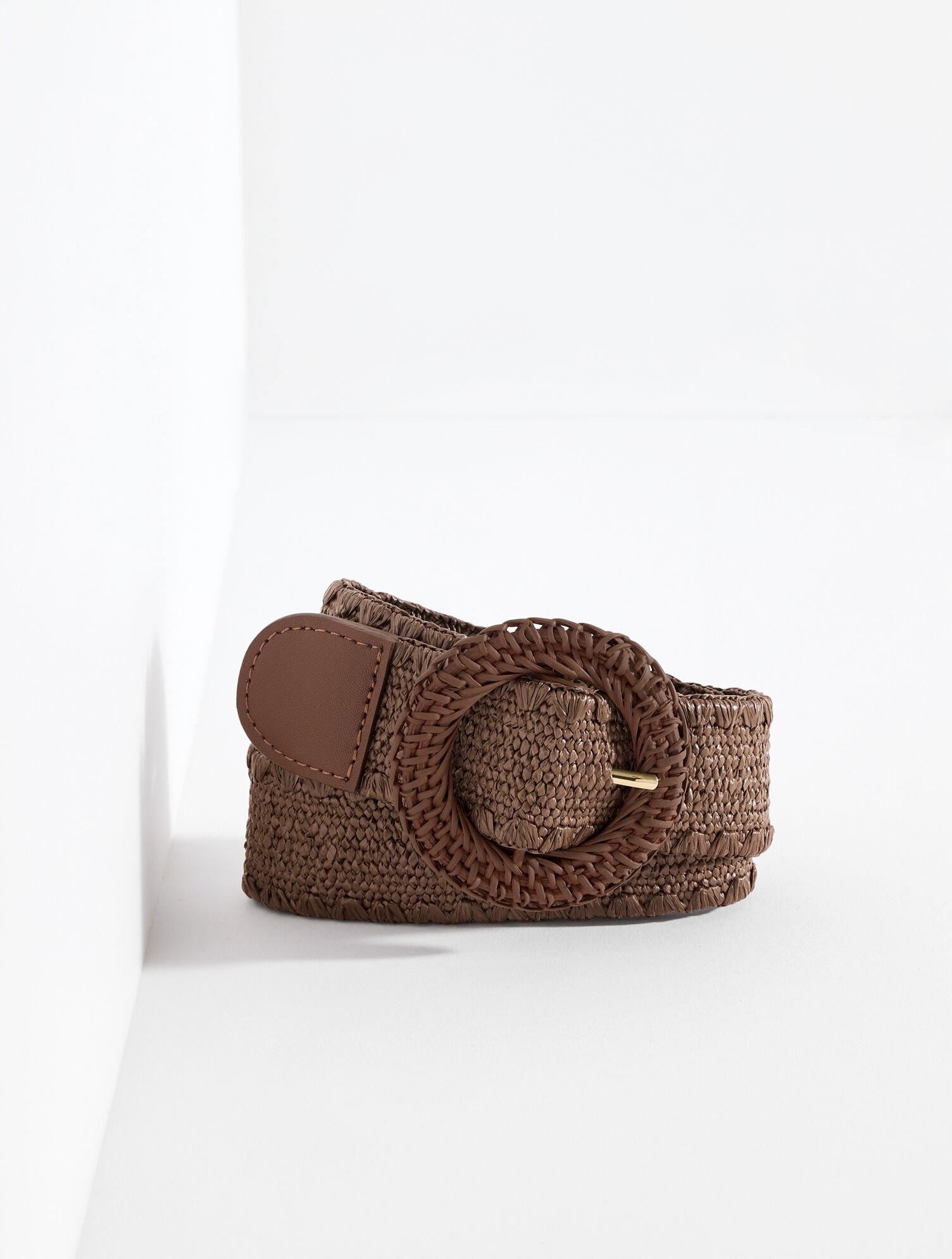 Stretch Raffia Belt