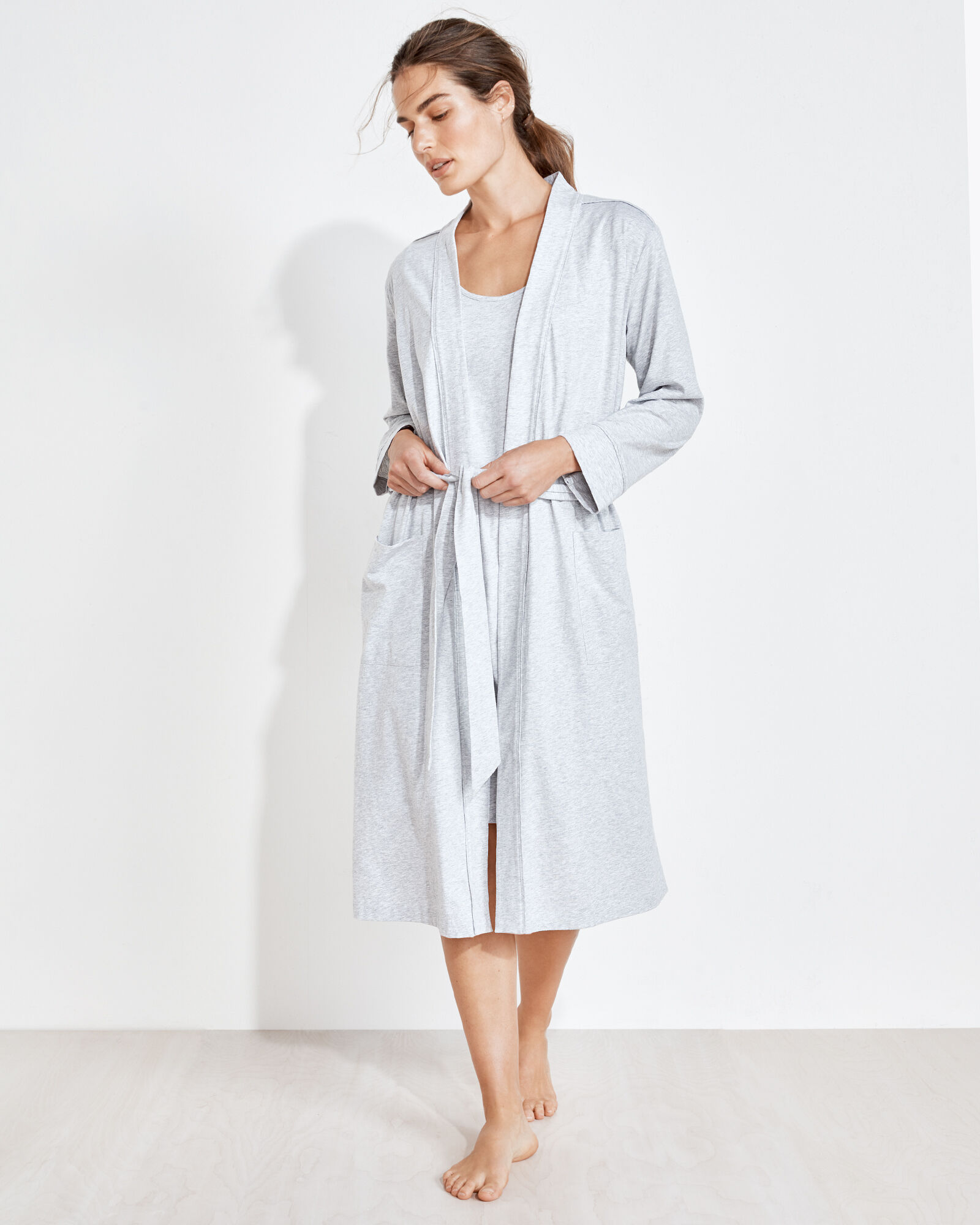 Organic Cotton Jersey Robe