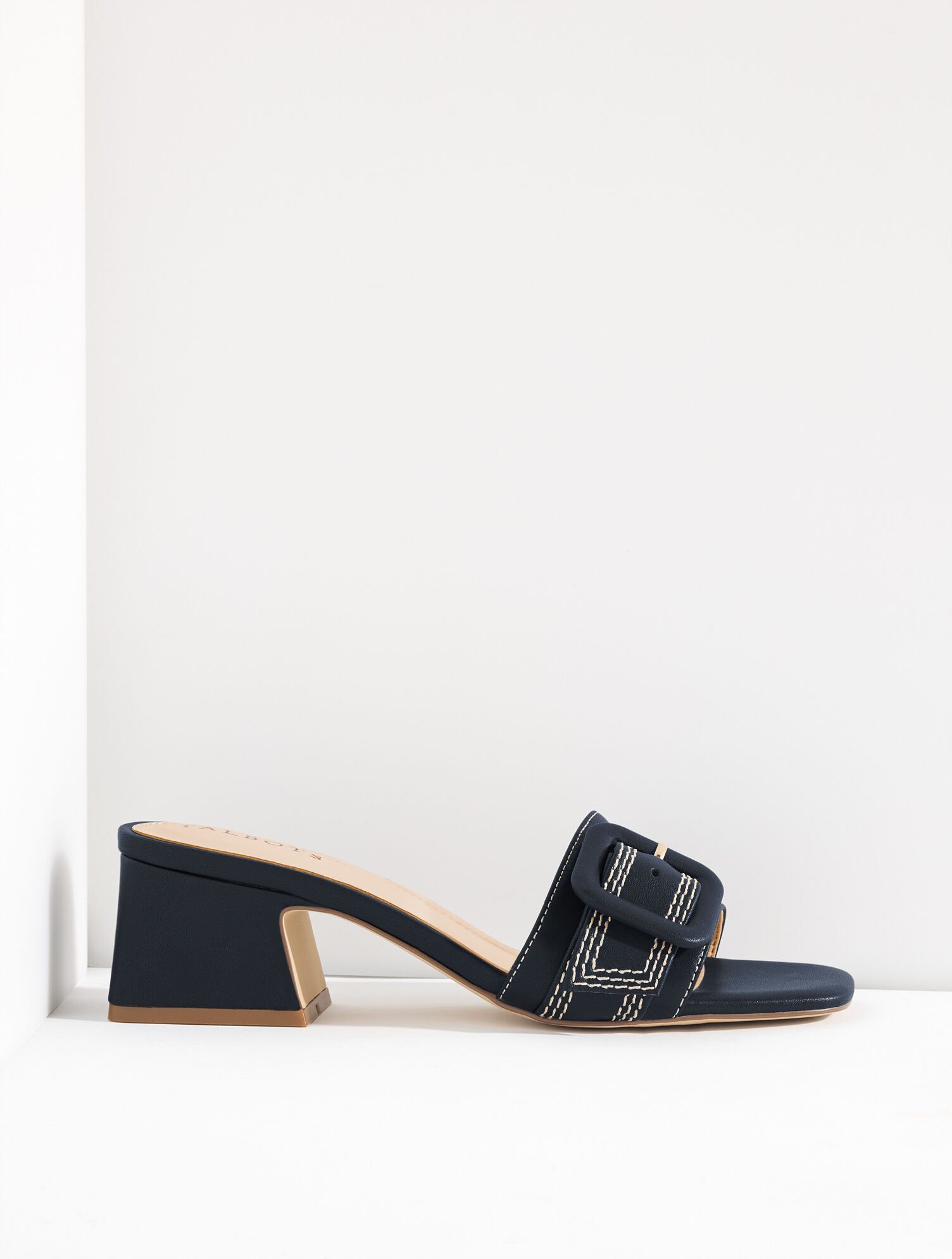 Kathryn Buckle Vachetta Block Heel Sandals