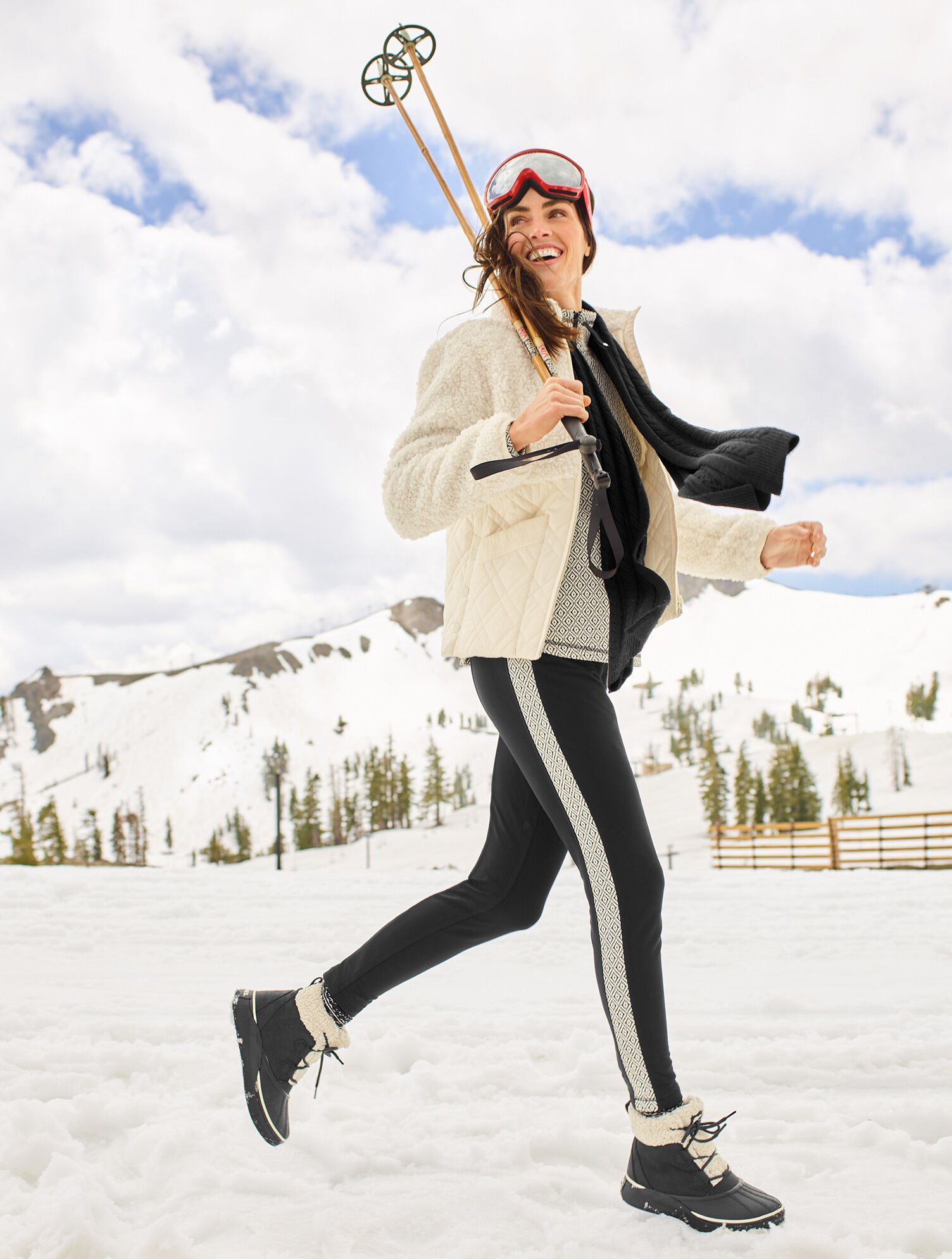 Quilted Sherpa Mixed Media Jacket | Talbots