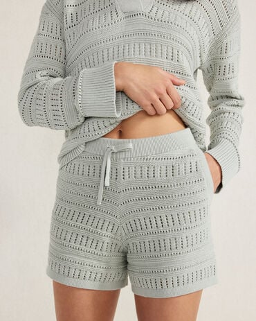 Organic Cotton Open Stitch Shorts