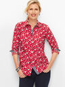 Classic Cotton Shirt - Scarlet Floral