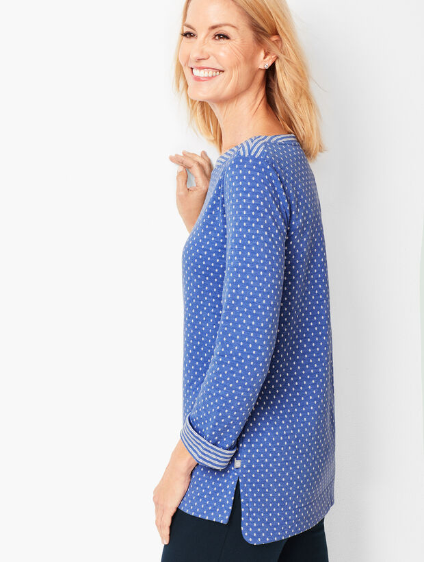 Double-Knit Dot Top