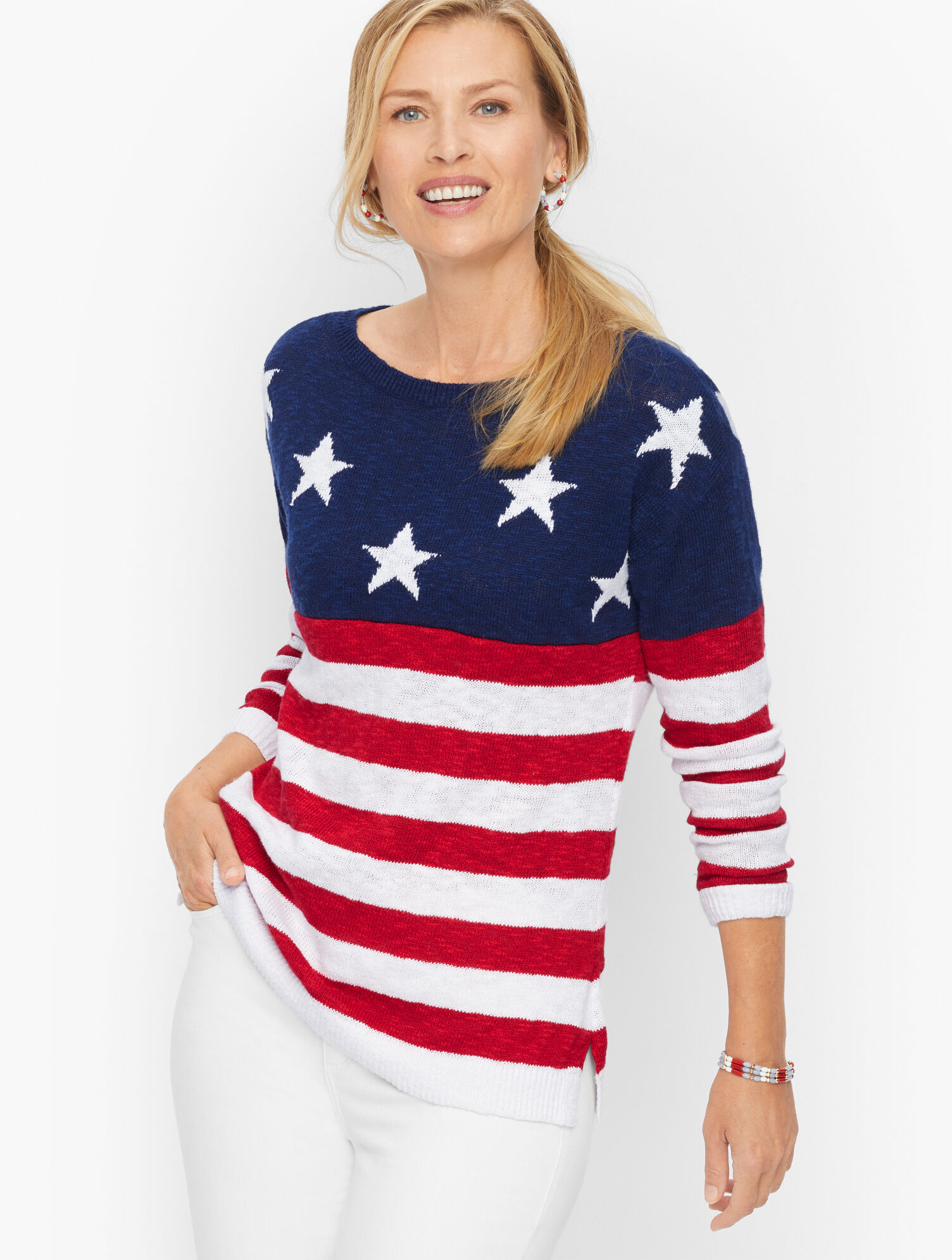 Flag Stripe Pullover