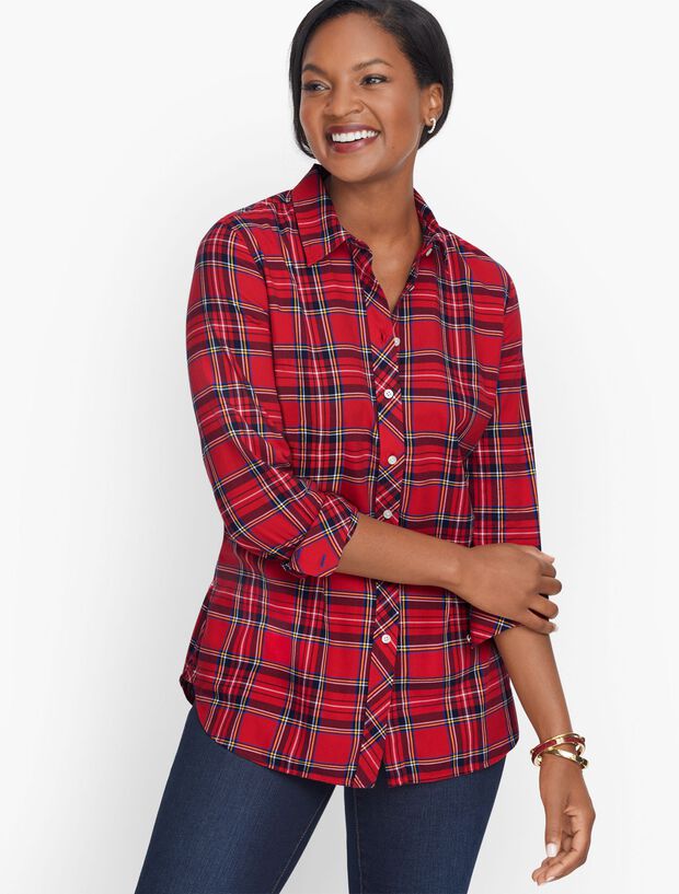 Classic Cotton Shirt - Cheerful Plaid