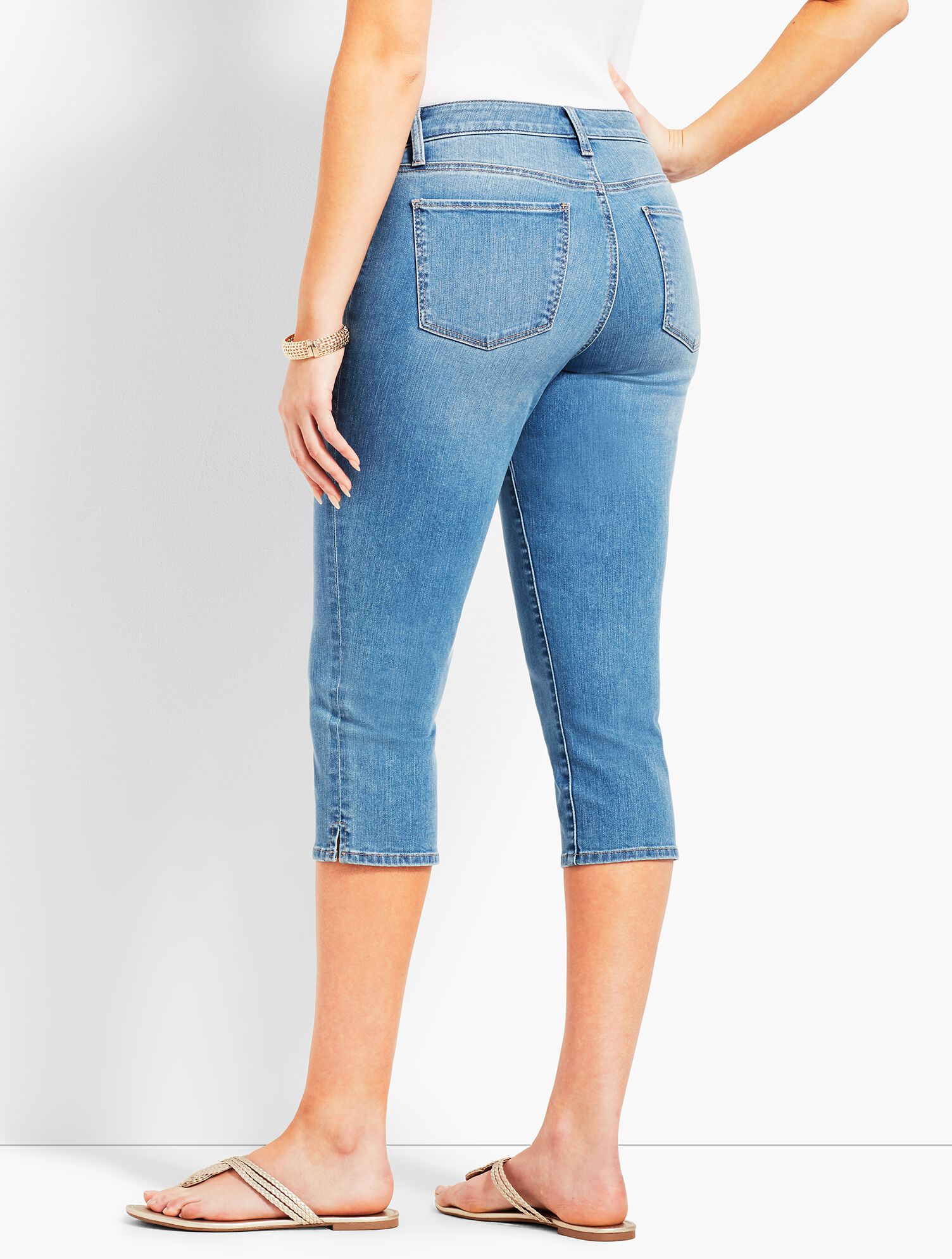 Denim Pedal Pusher - Curvy Fit
