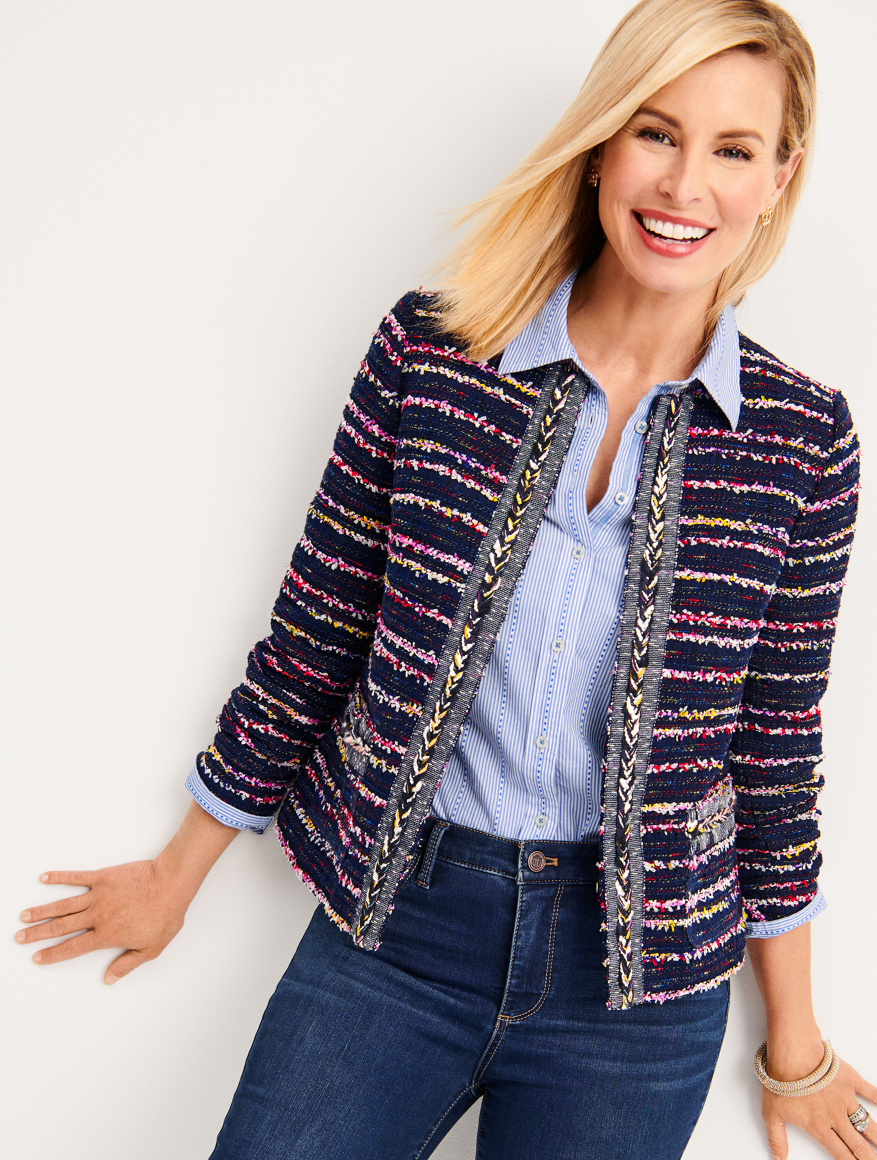 Fringe Tweed Jacket