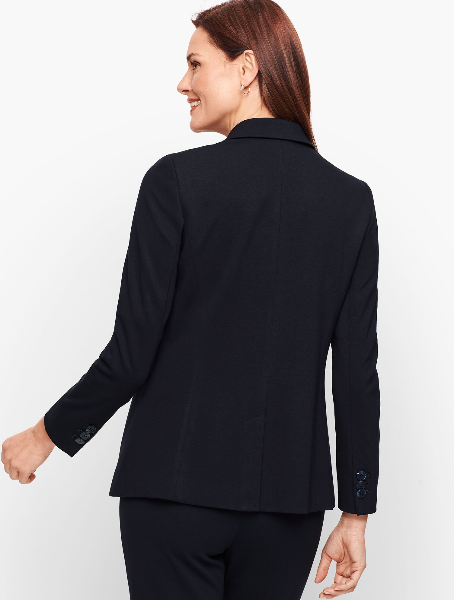 Italian Luxe Knit - Two Button Blazer | Talbots