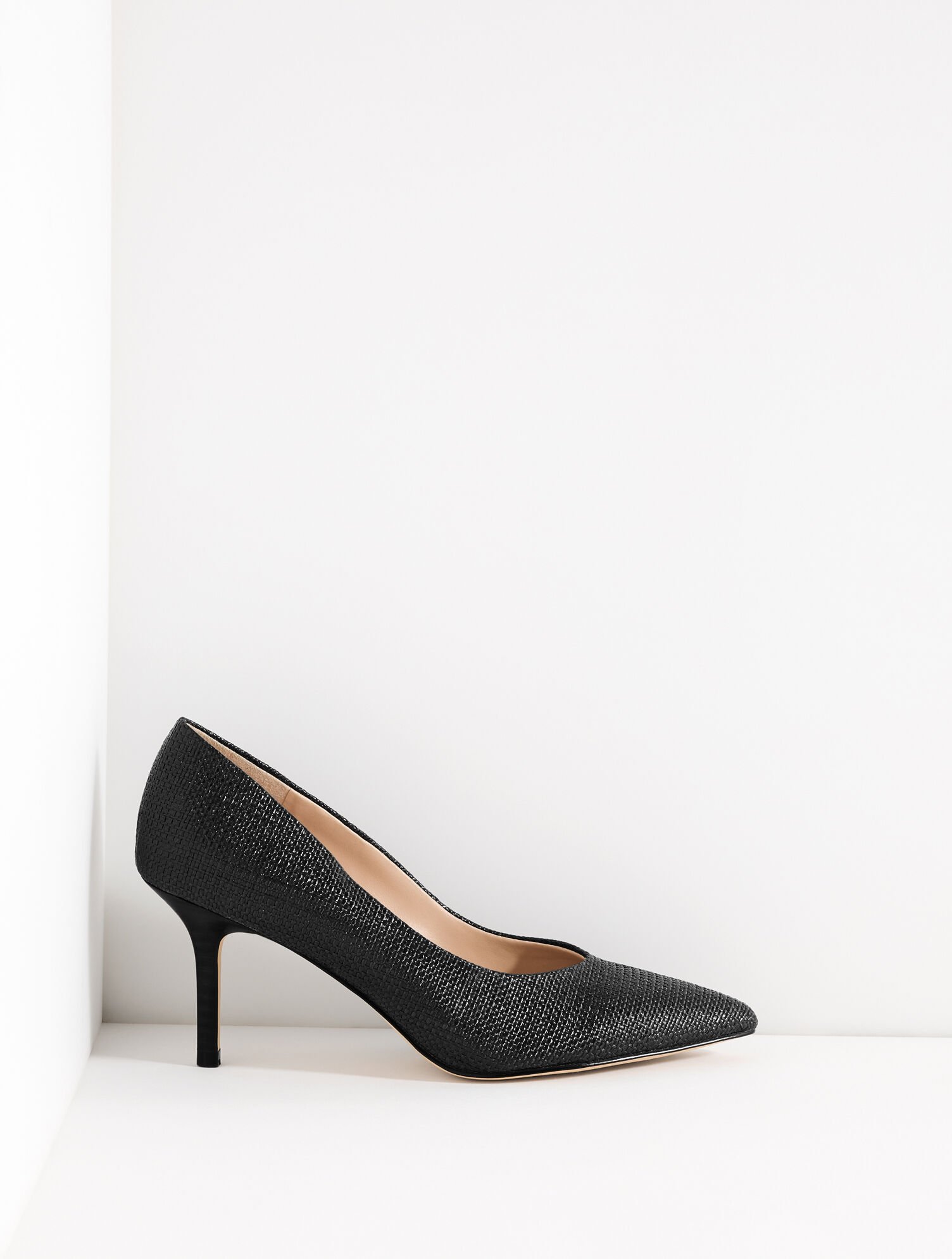 Sasha Shimmer Raffia Pointed Toe Pumps