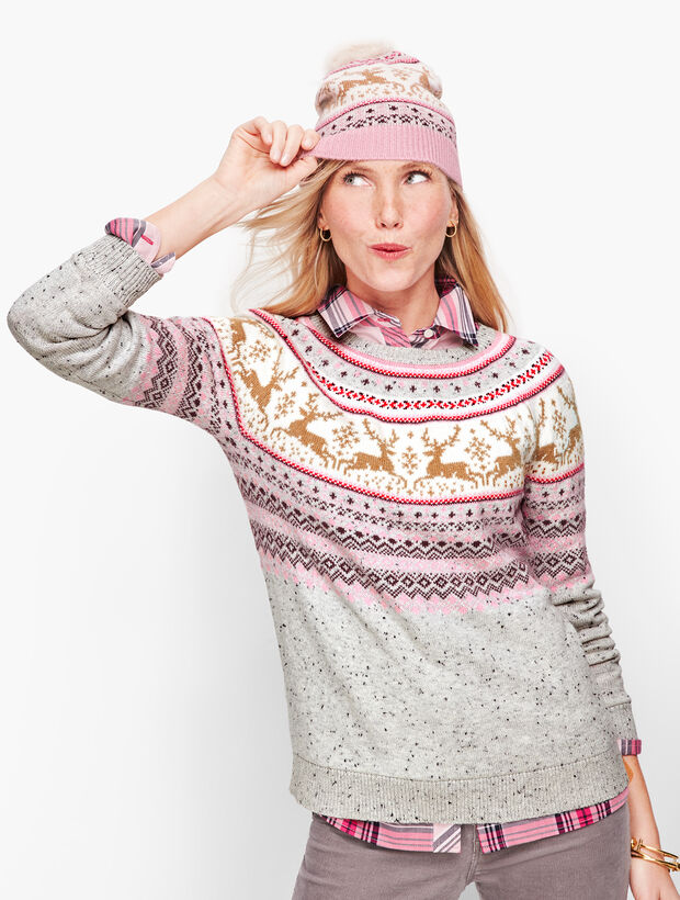 Reindeer Fair Isle Sweater