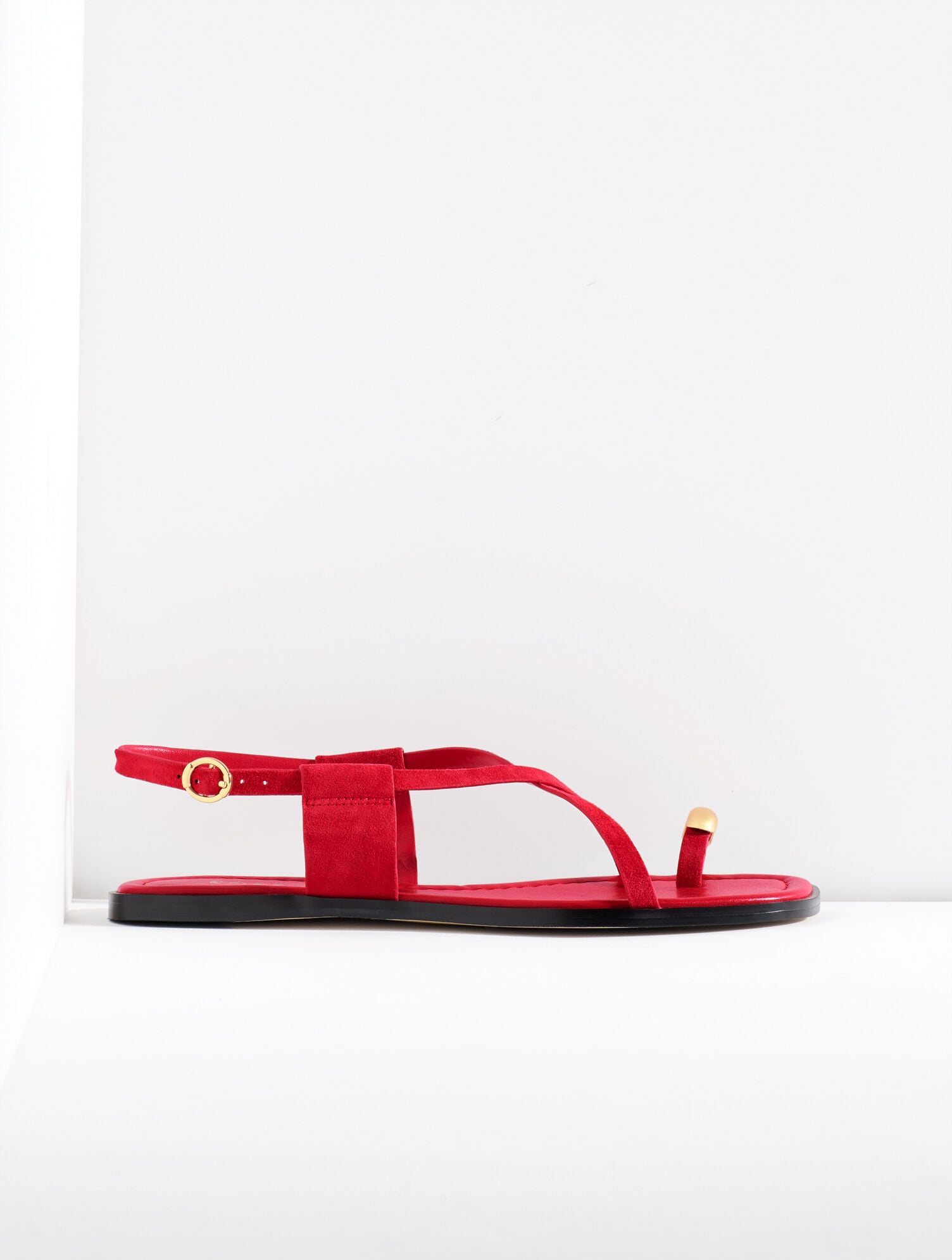 Gena Ring Suede Sandal