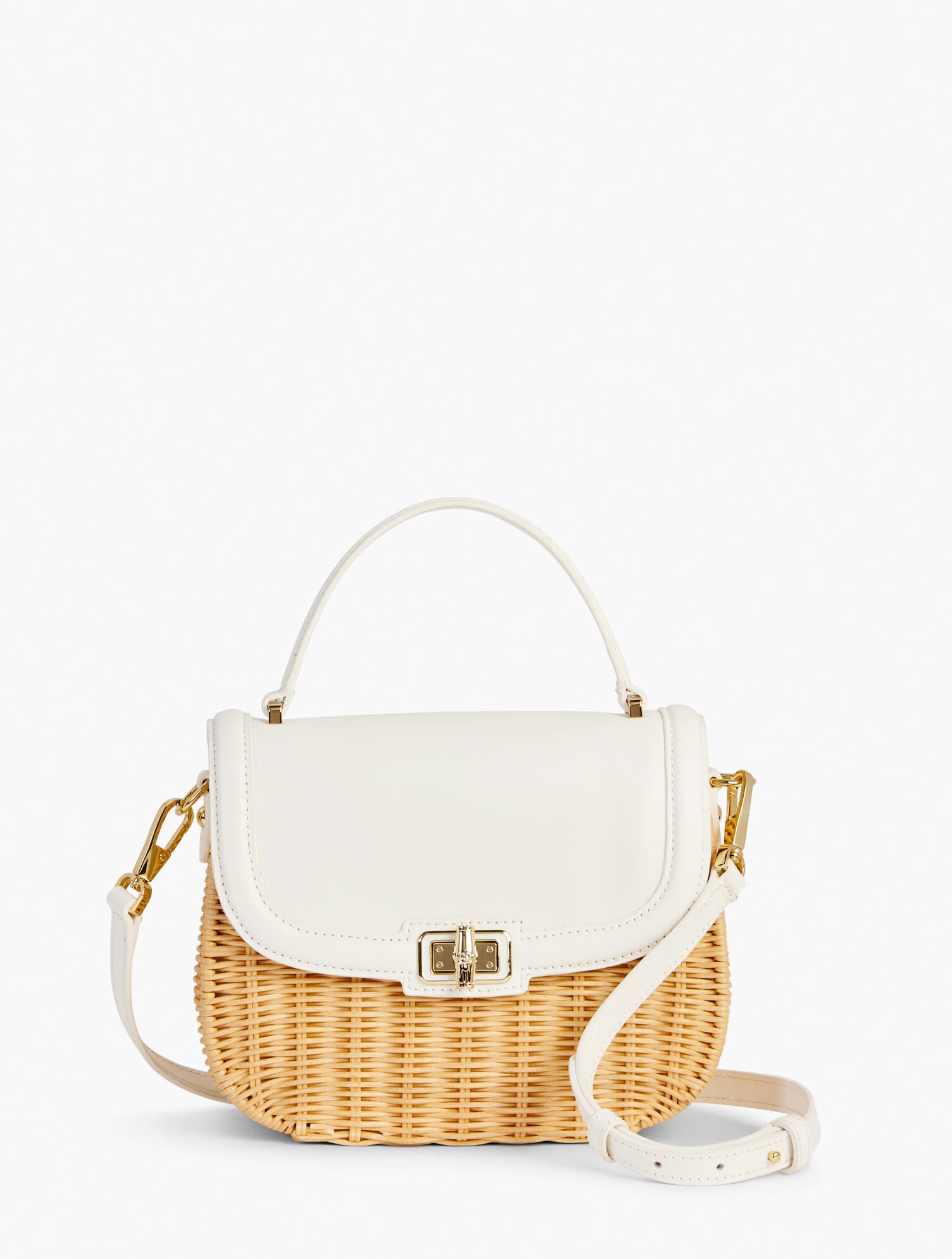 Top Handle Wicker Bag