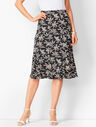 Floral Jersey Midi Skirt