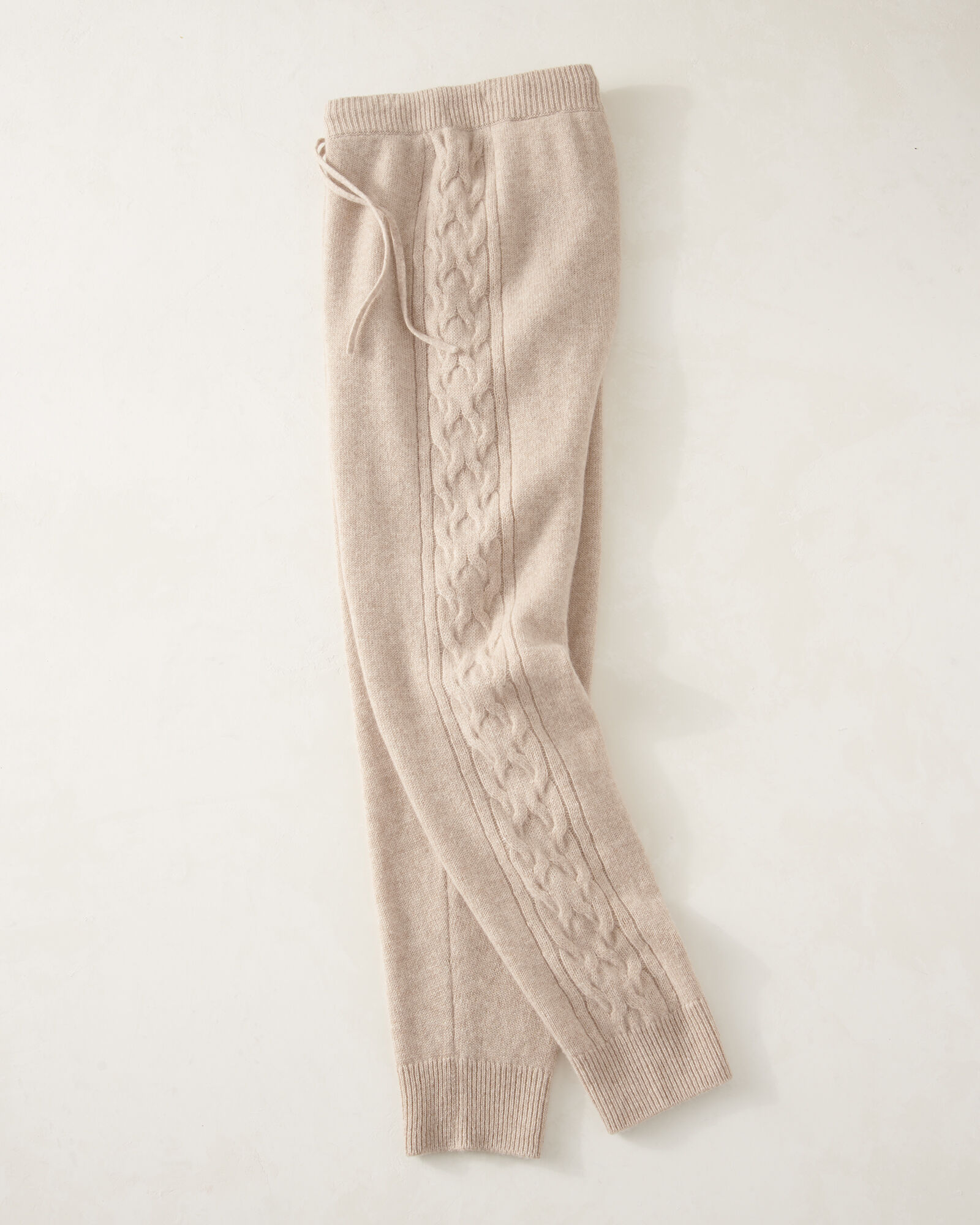 Cashmere Cable Knit Joggers