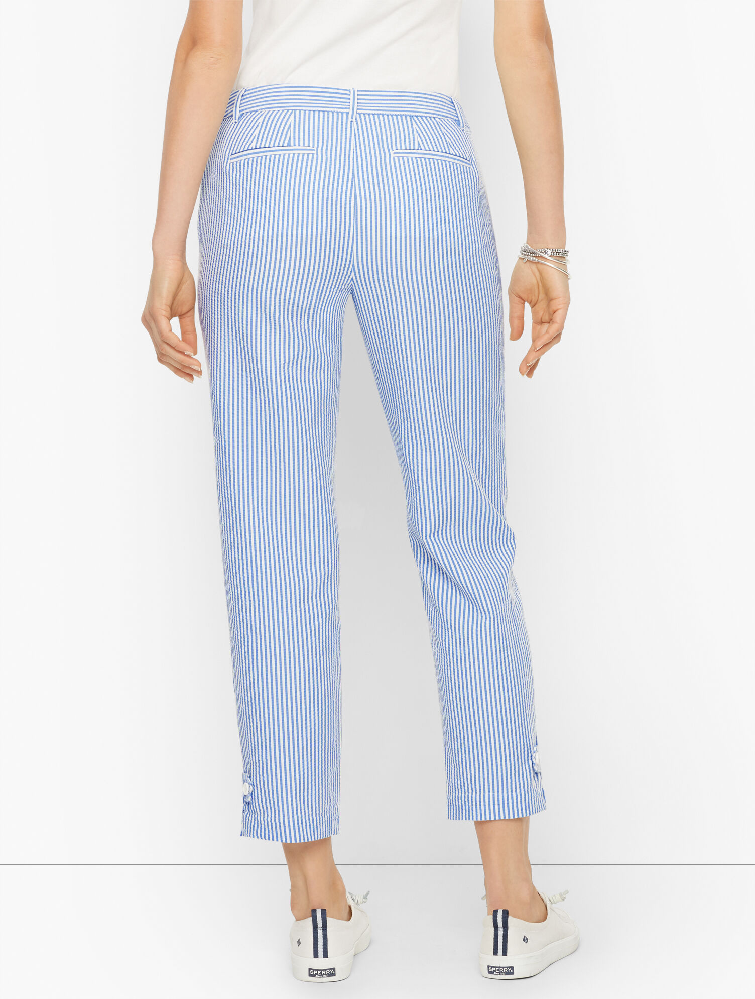 Perfect Crops - Sunshine Seersucker - Curvy Fit