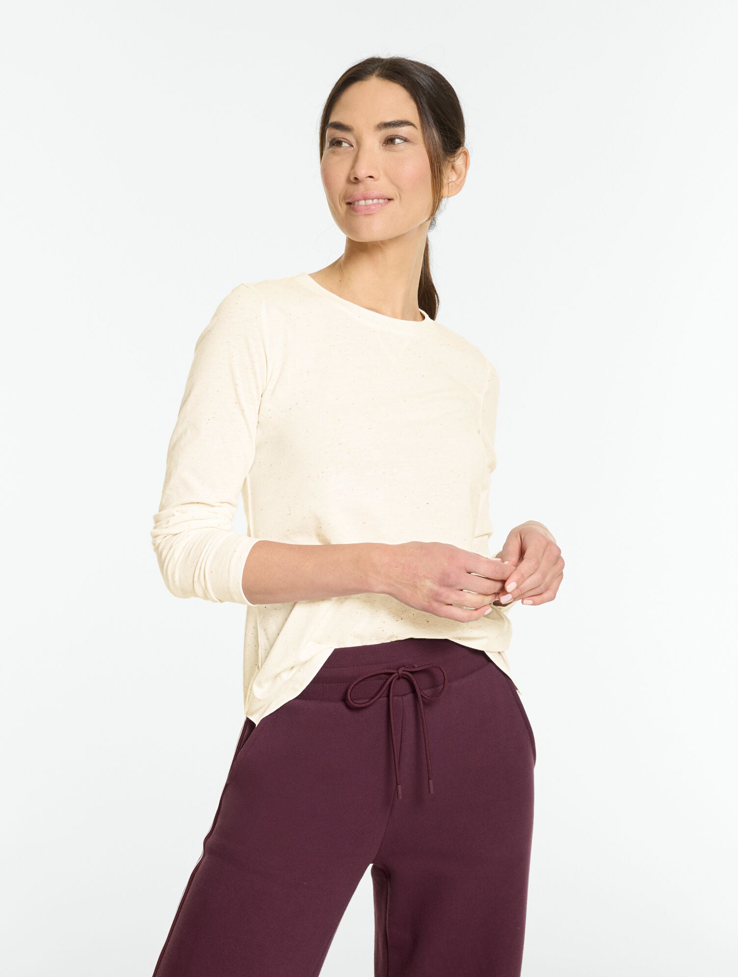 Supersoft Jersey Long Sleeve Crewneck Tee