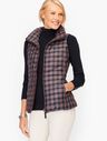 Down Puffer Vest - Holiday Plaid