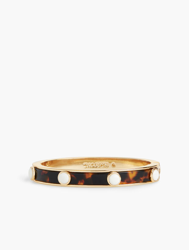 Tortoise Cabochon Bangle