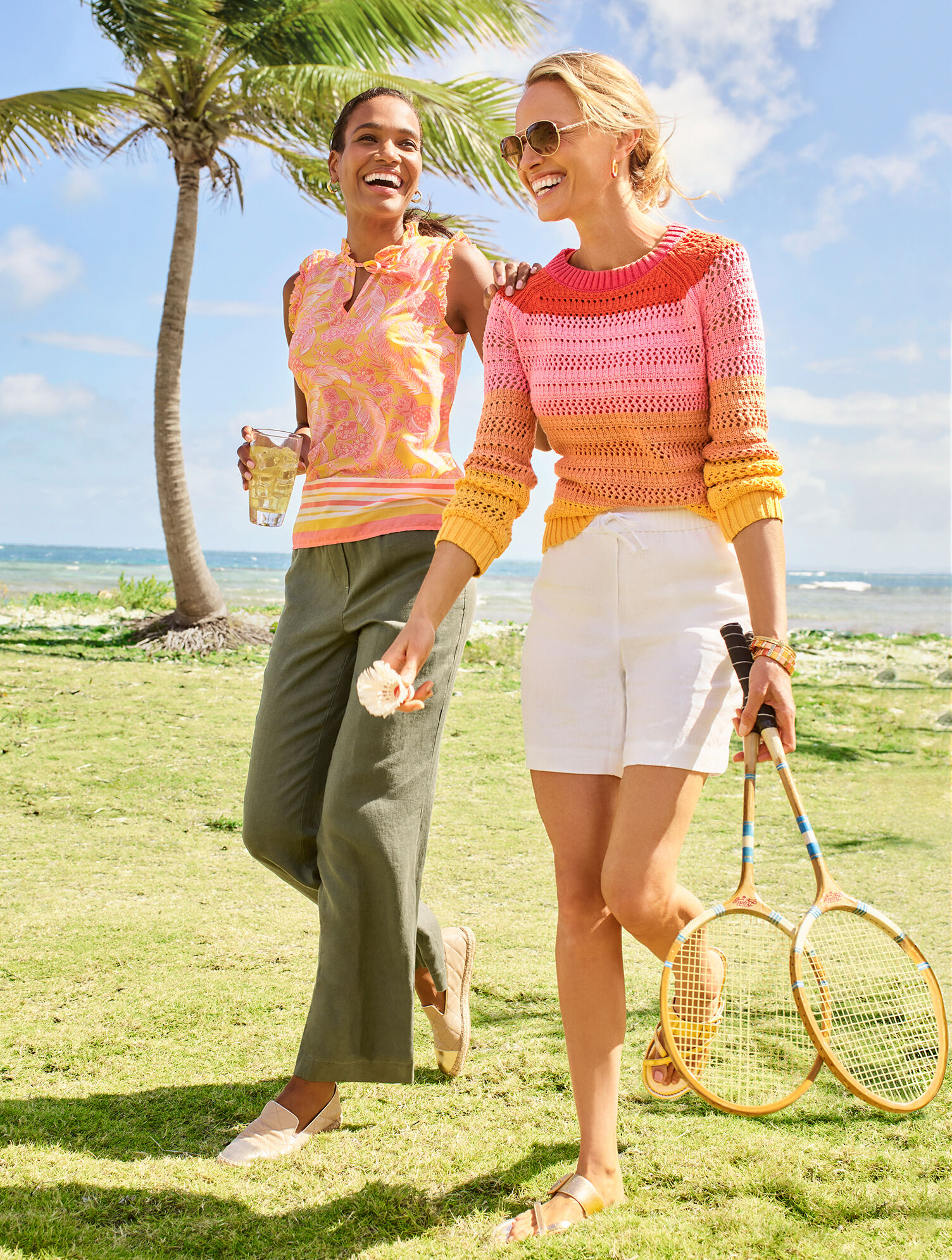 Washed Linen Wide Leg Pants | Talbots