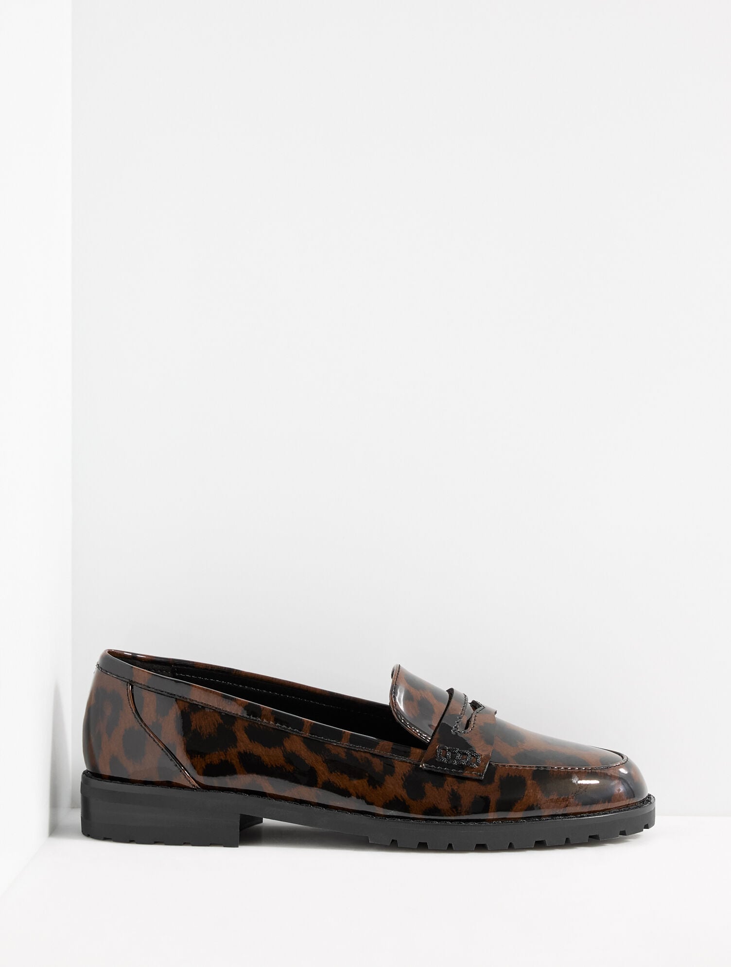 Cassidy Patent Loafers - Leopard - thumbnail 3