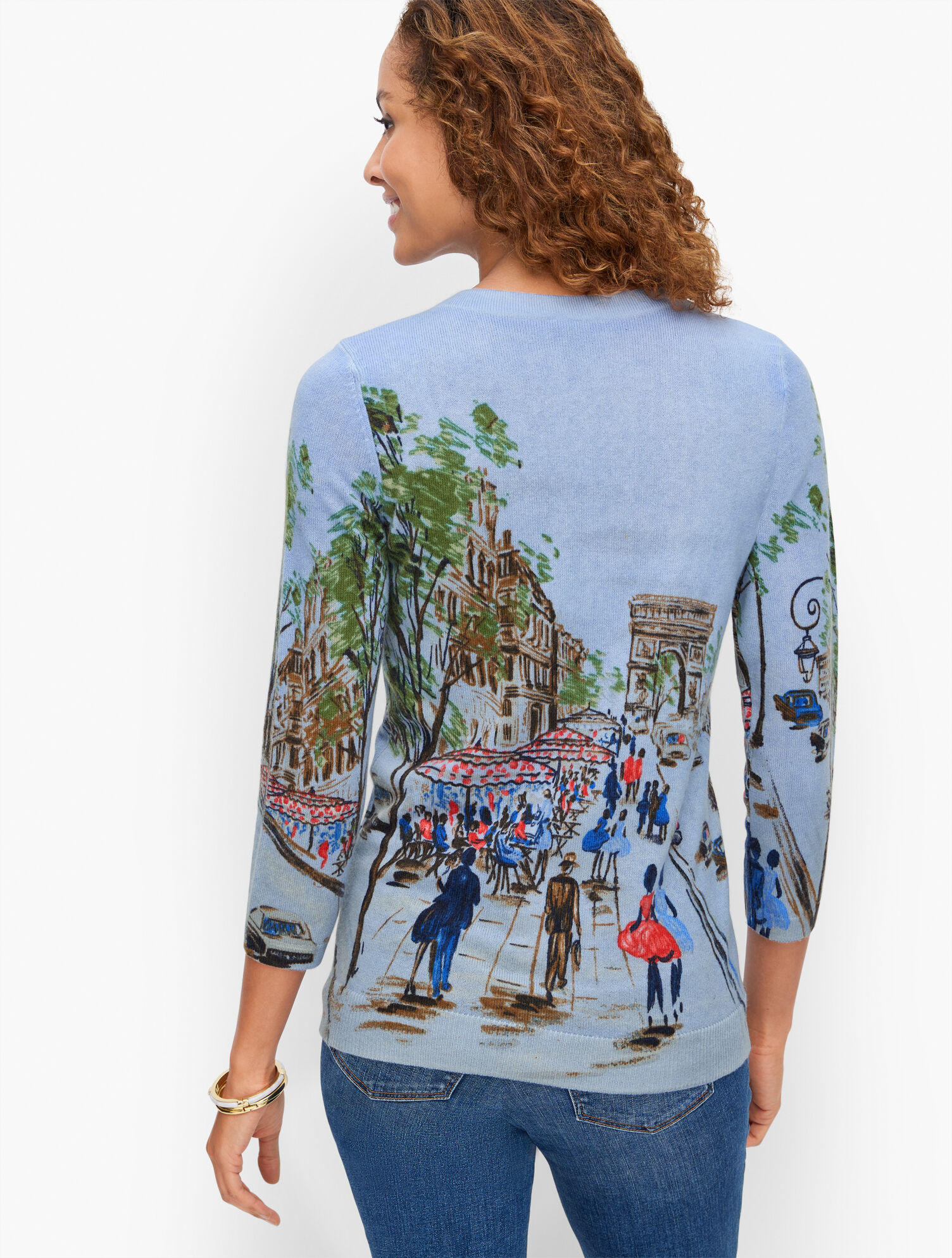 Audrey Cashmere Sweater - Parisian Stroll