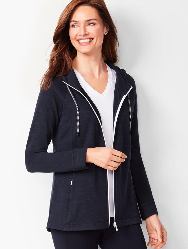 Zip-Front Hooded Jacket