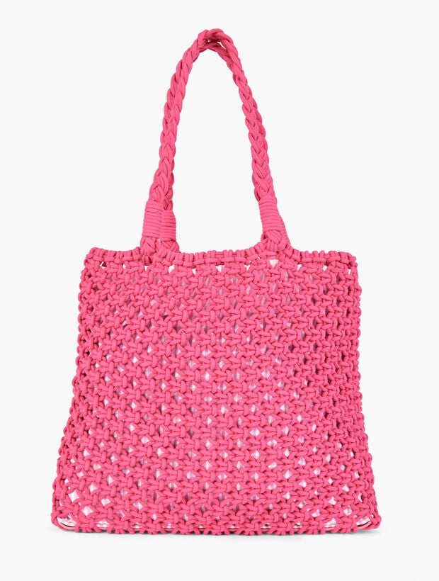 Knotted Cord Tote - Aurora Pink