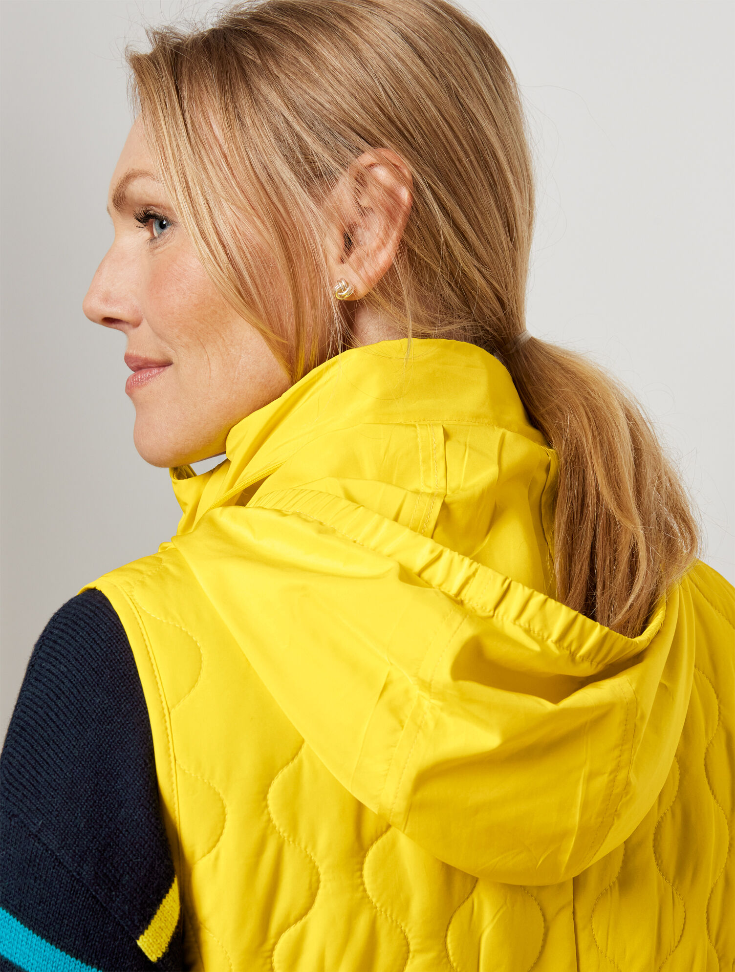 Packable Hood Quilted Vest Talbots