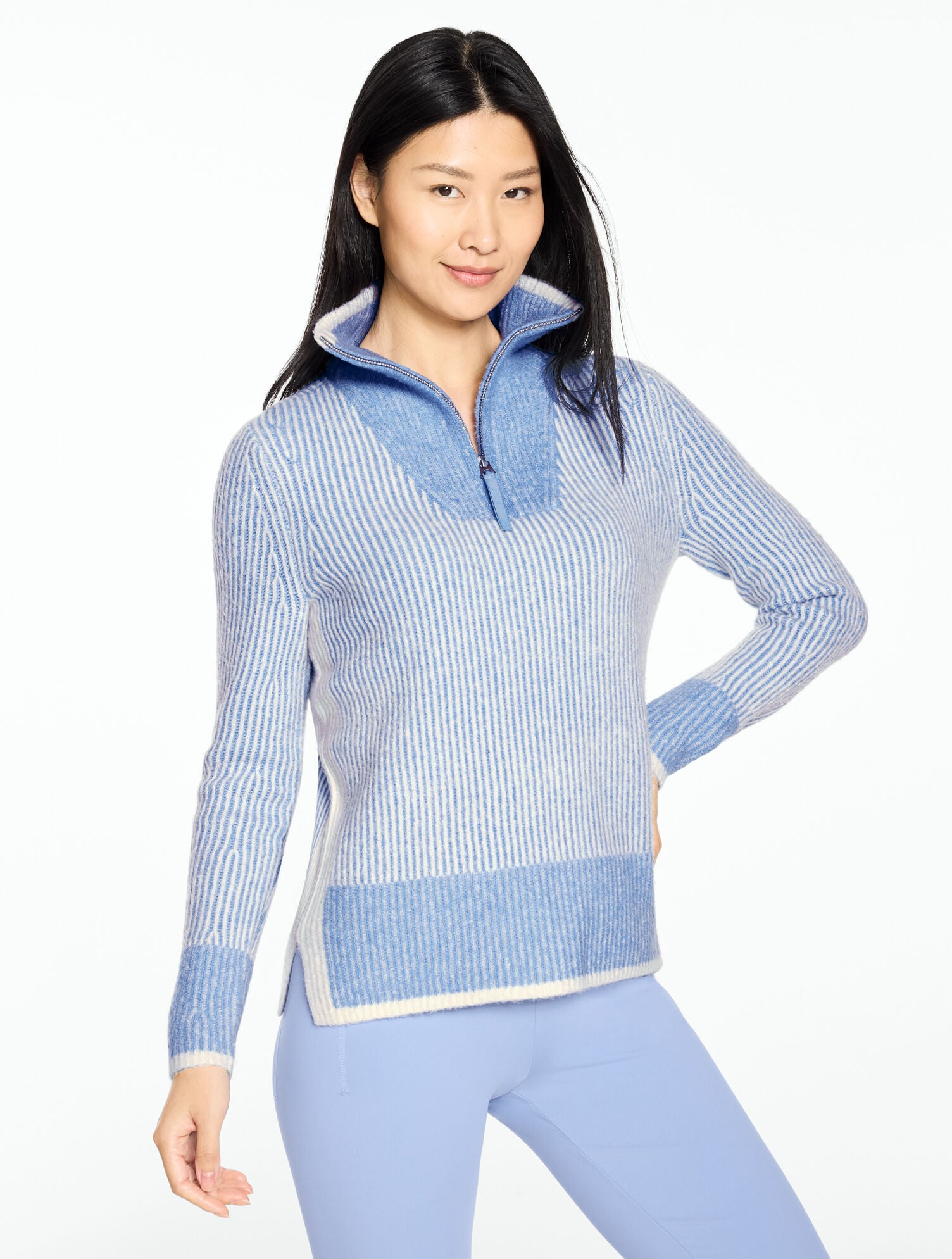 Plaited Chanteclaire Half-Zip Sweater