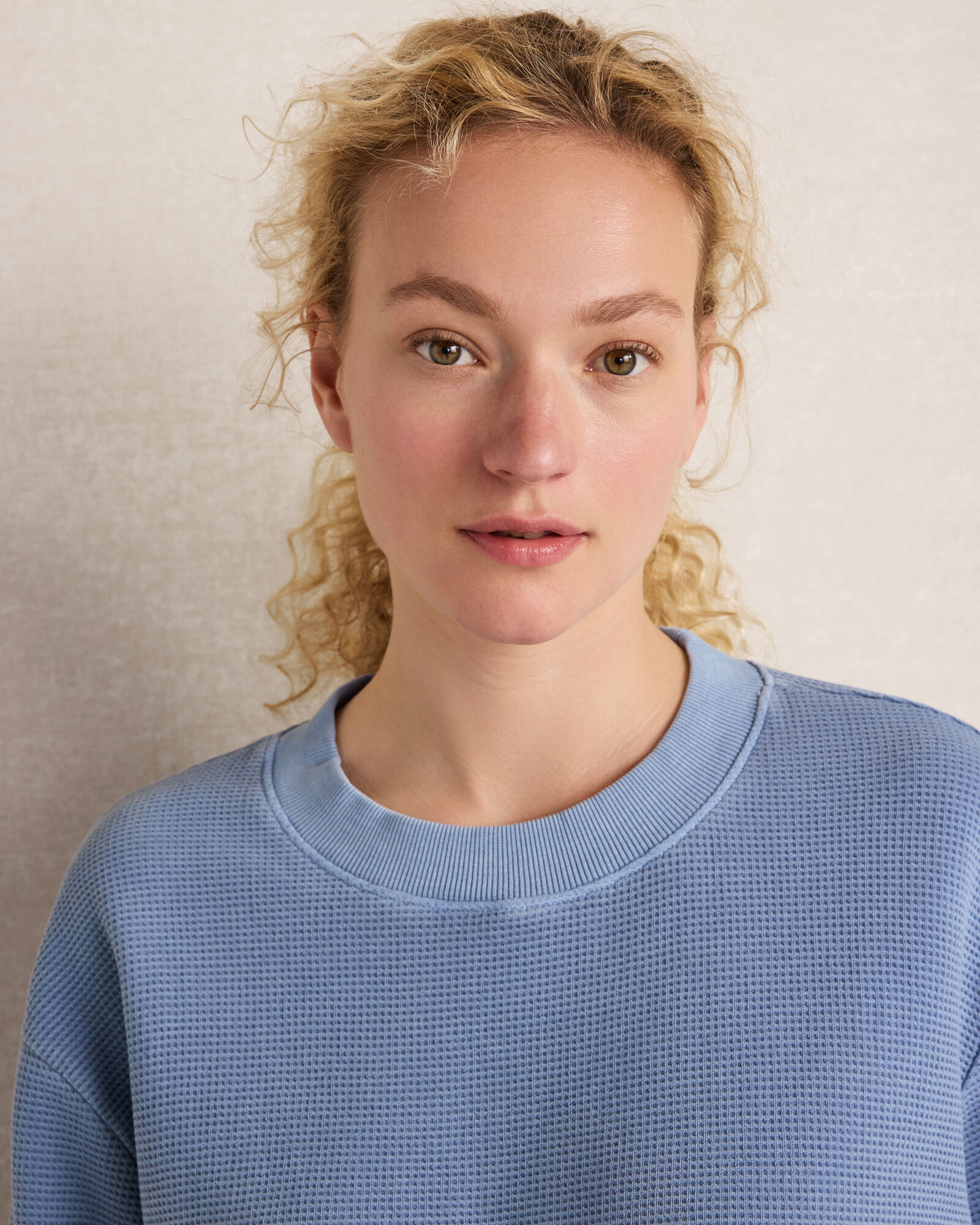 Resti Organic Cotton Waffle Pocket Crewneck | Haven Well Within