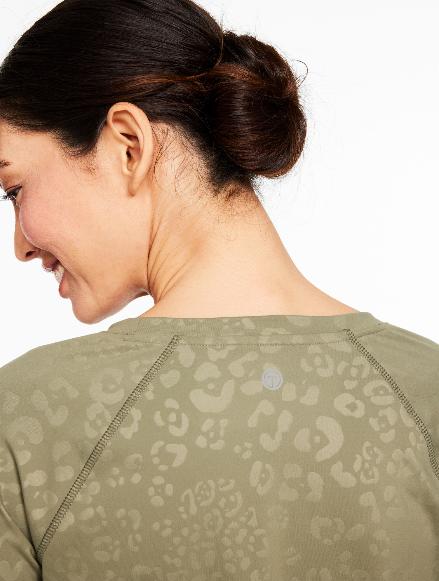 Out &amp; About Crewneck Tee - Spot On Leopard