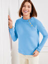 Ruffle Trim Raglan Sweatshirt | Talbots