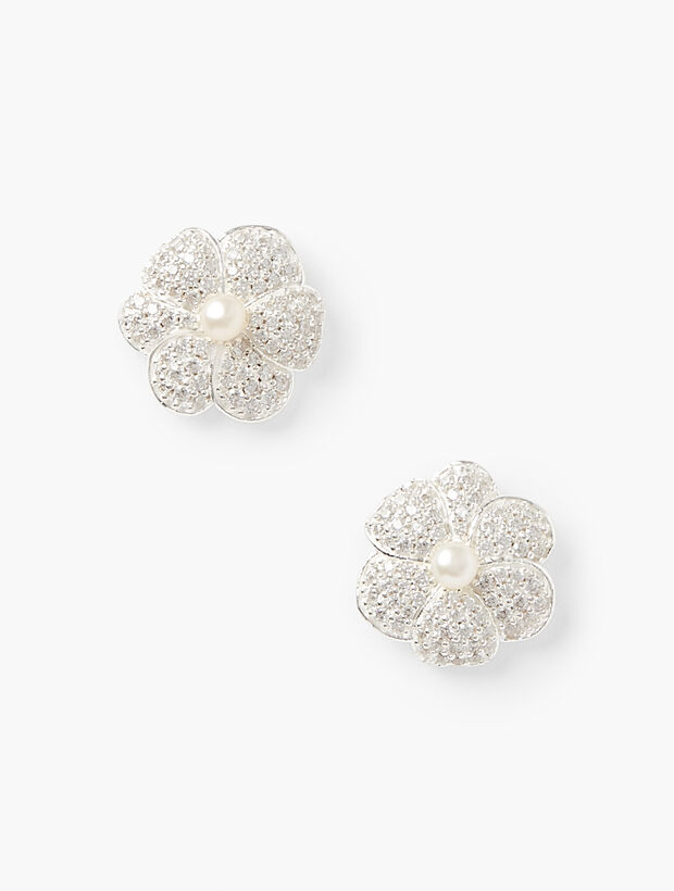 Sterling Silver Blossom Earrings