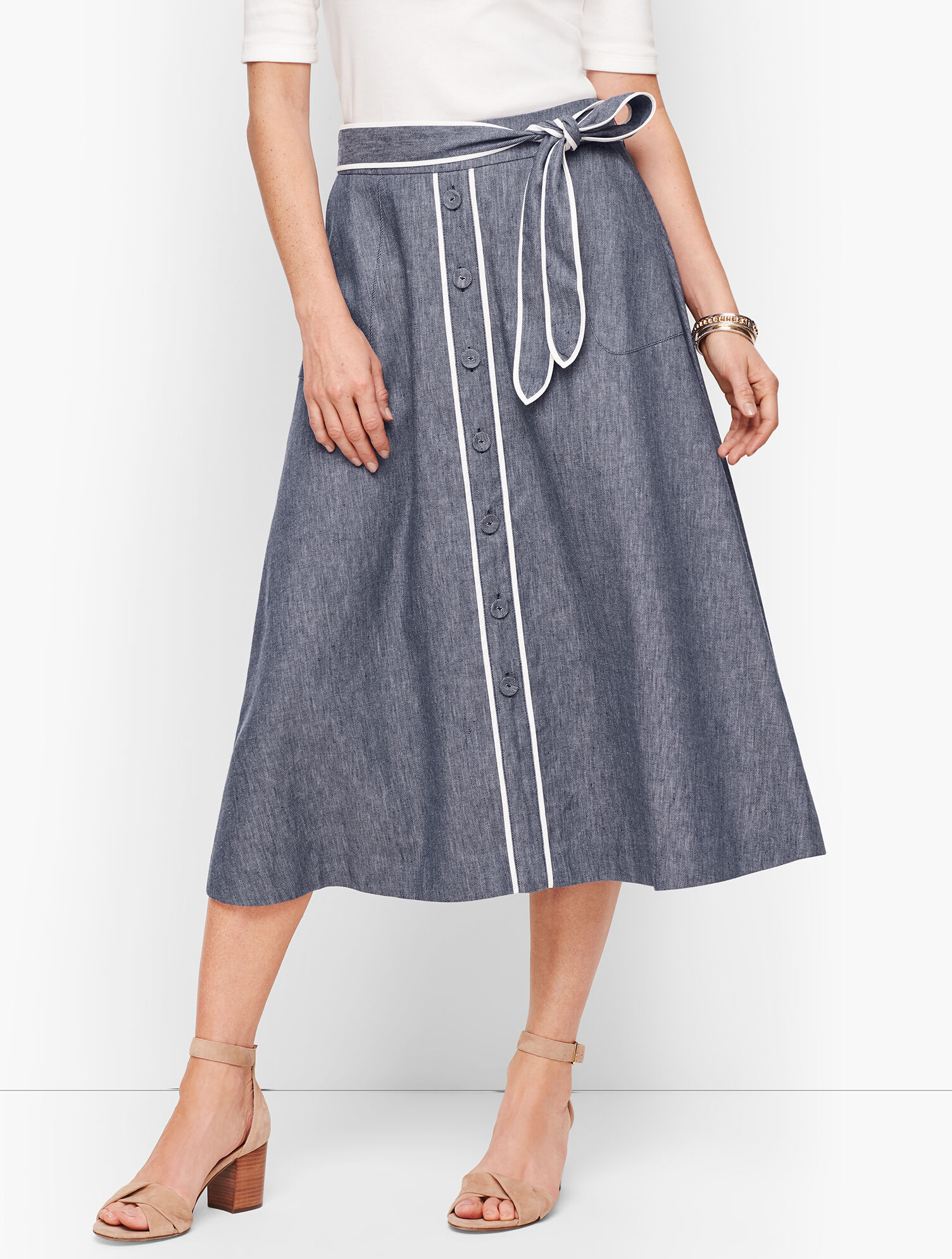 Linen Blend Skirt