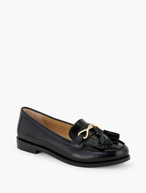 Laura Tasseled Leather Loafers | Talbots